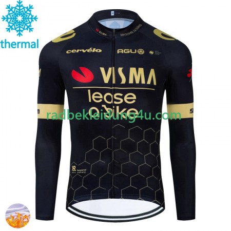 Radtrikot Winter Thermal Fleece Visma Lease A Bike 2024 N001